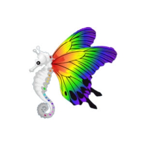 Rainbow Butterfly Seahorse